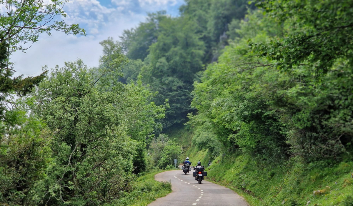 Cañon añisclo en moto Ruta pirineos