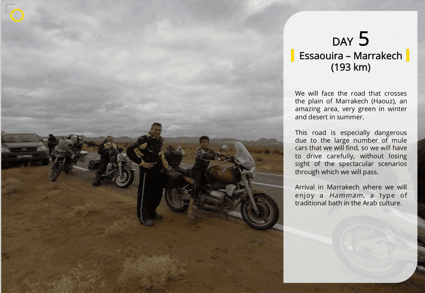 motorcycle tour morocco Essaouira Marrakech