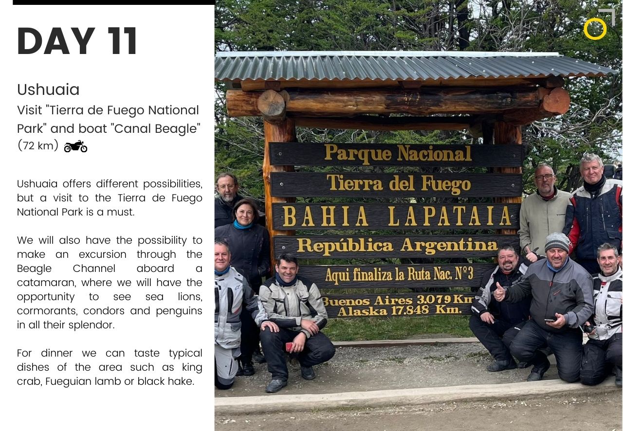Motorcycle tour Patagonia Ushuaia