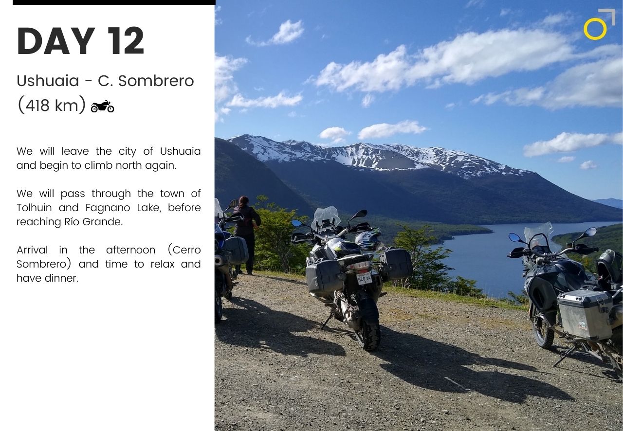 Motorcycle tour Patagonia Ushuaia Rio Grande