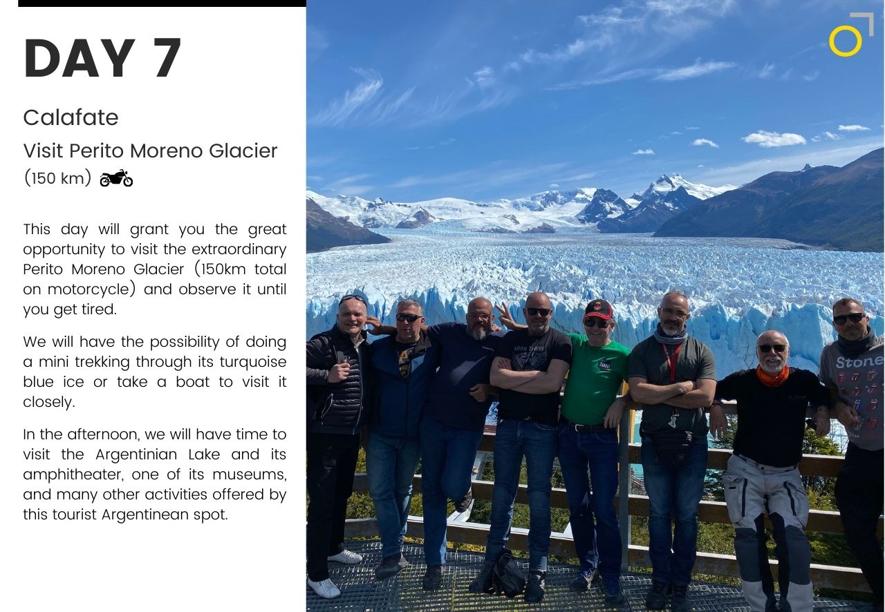 Motorcycle tour Patagonia Calafate