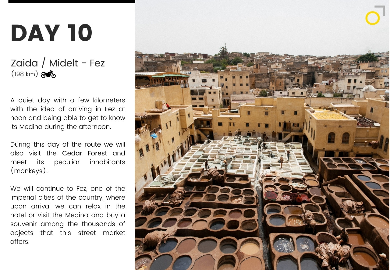 motorcycle tour morocco Merzouga Fez