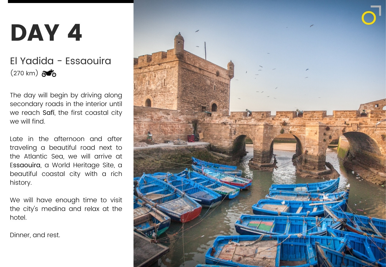 motorcycle tour morocco Casablanca Essaouira