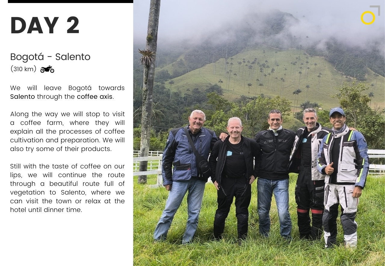 Motorcycle tour colombia bogota salento