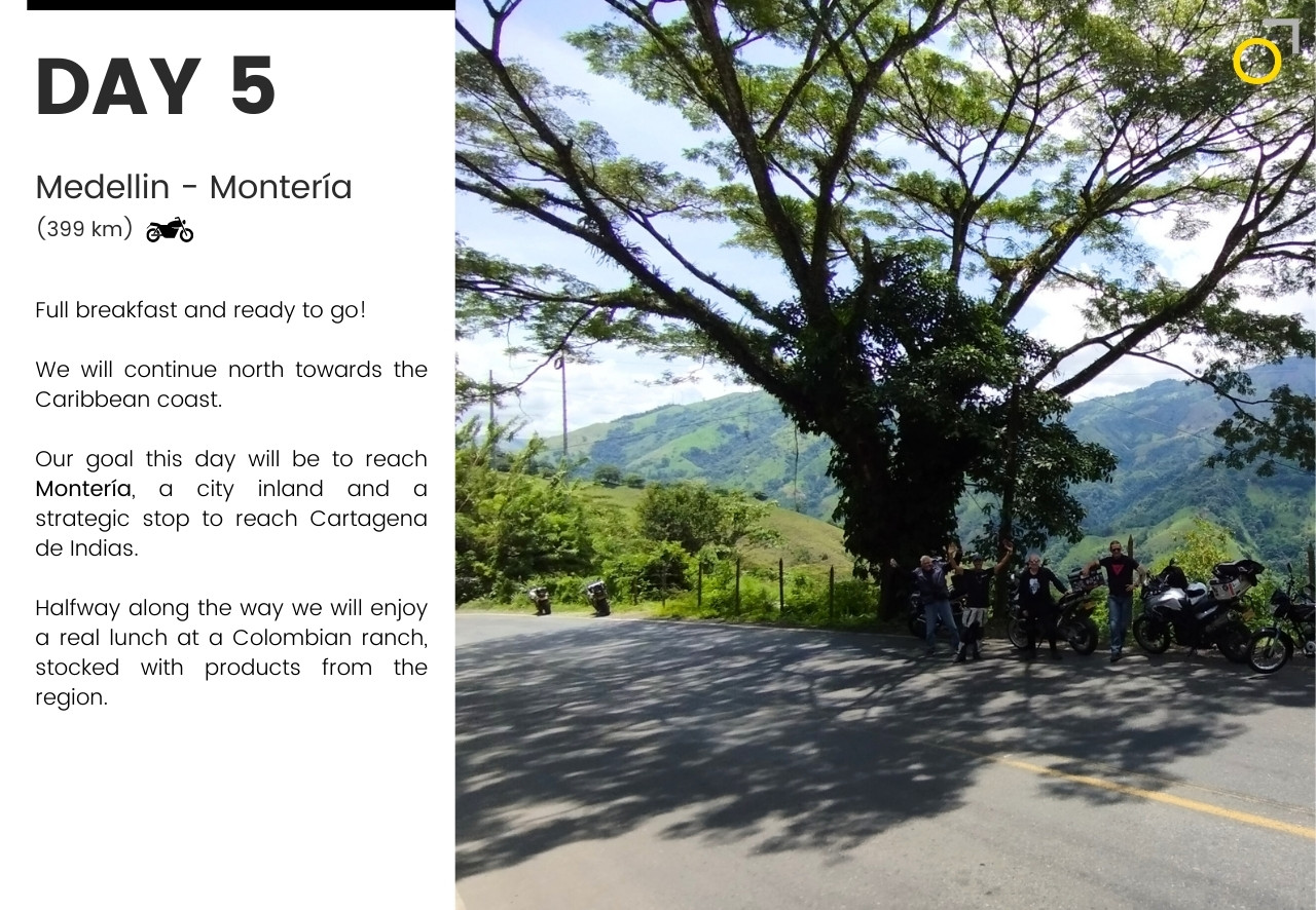 Motorcycle tour colombia medellin coveñas